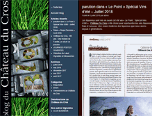 Tablet Screenshot of blog.chateauducros.com
