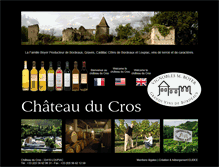 Tablet Screenshot of chateauducros.com